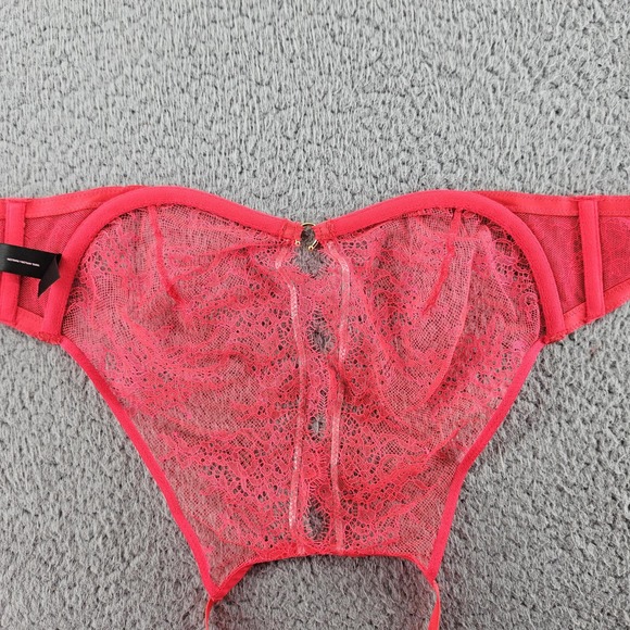 Victoria's Secret Very Sexy Bra Womens 34B Lace Halter Sheer‎ Floral Underwire - Picture 6 of 14